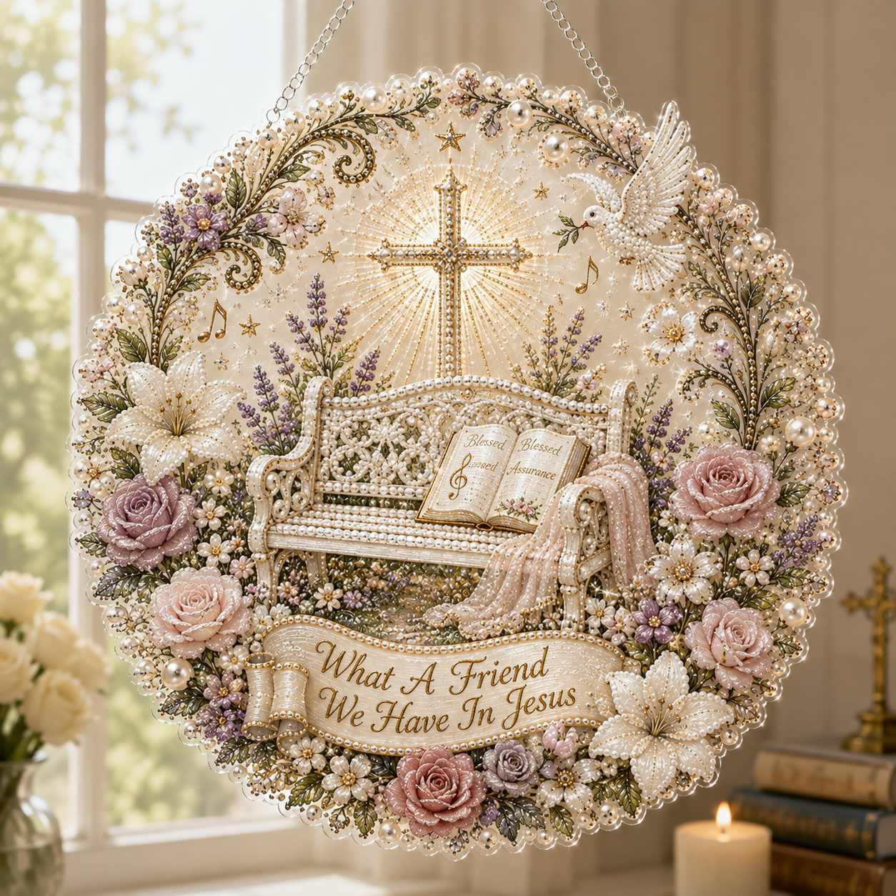 ✝️ Beloved Hymns Pearl Art Hanging Collection