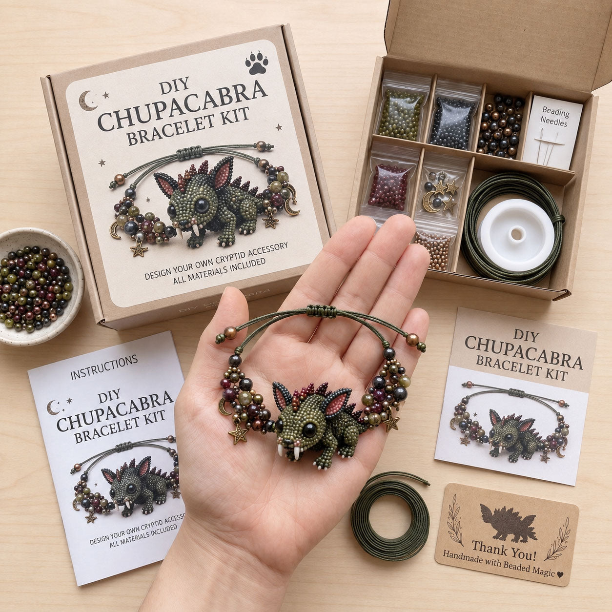 Cryptid Beaded Bracelet DIY Kit