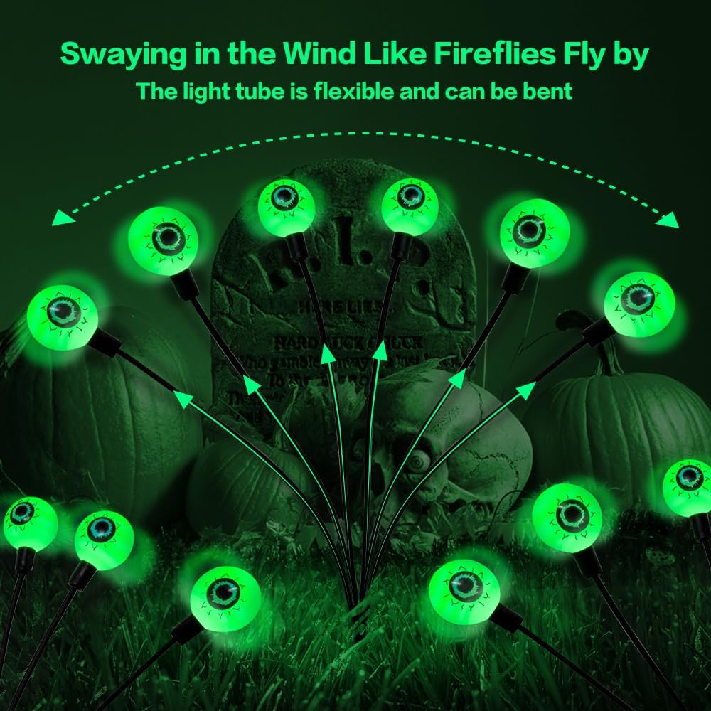 👻Halloween Per Sale - Outdoor Solar Scary Eyeball Lights