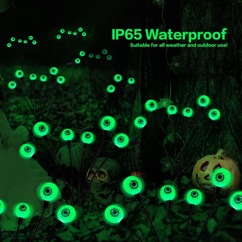👻Halloween Per Sale - Outdoor Solar Scary Eyeball Lights