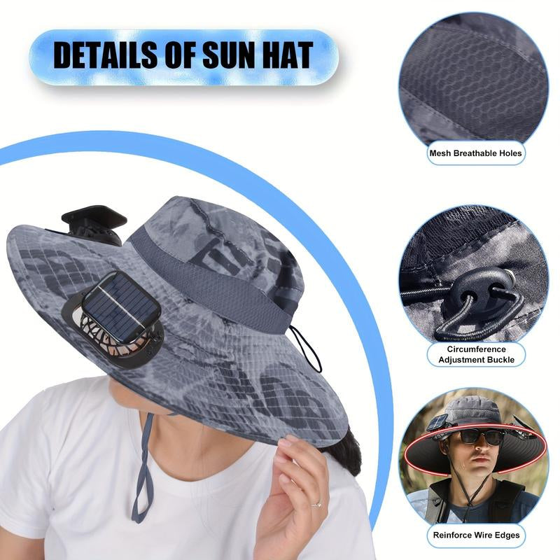 Solar-Powered Outdoor Fan Hat 🔥 – The ultimate gift for dads!
