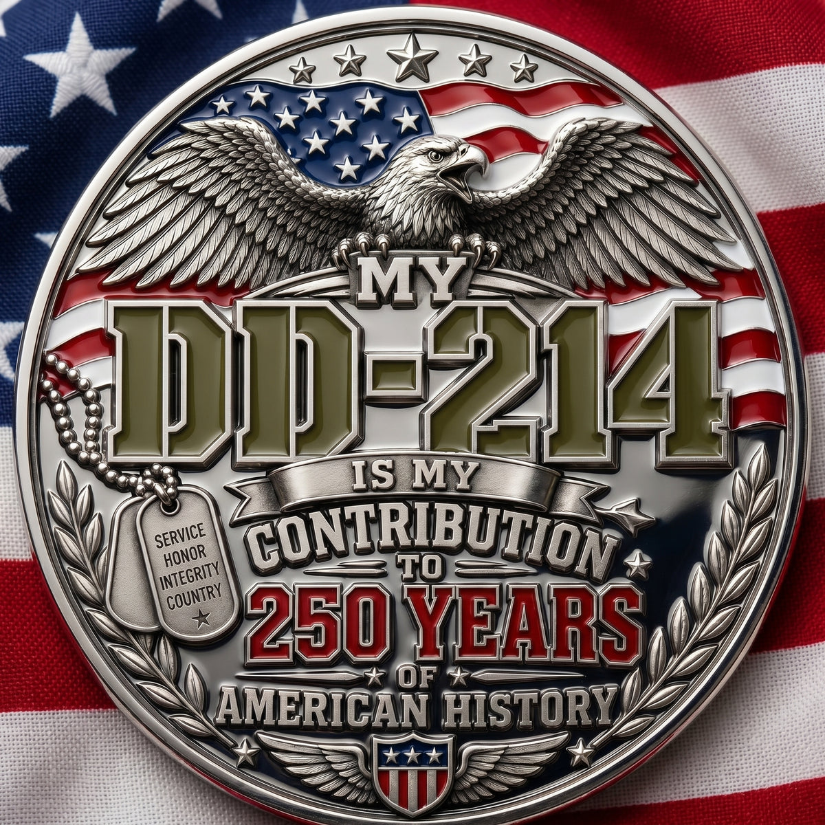 U.S. Veteran Hat & DD-214 Coin Gift Set