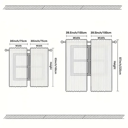 2 Panels Holiday Christmas Curtains for Windows
