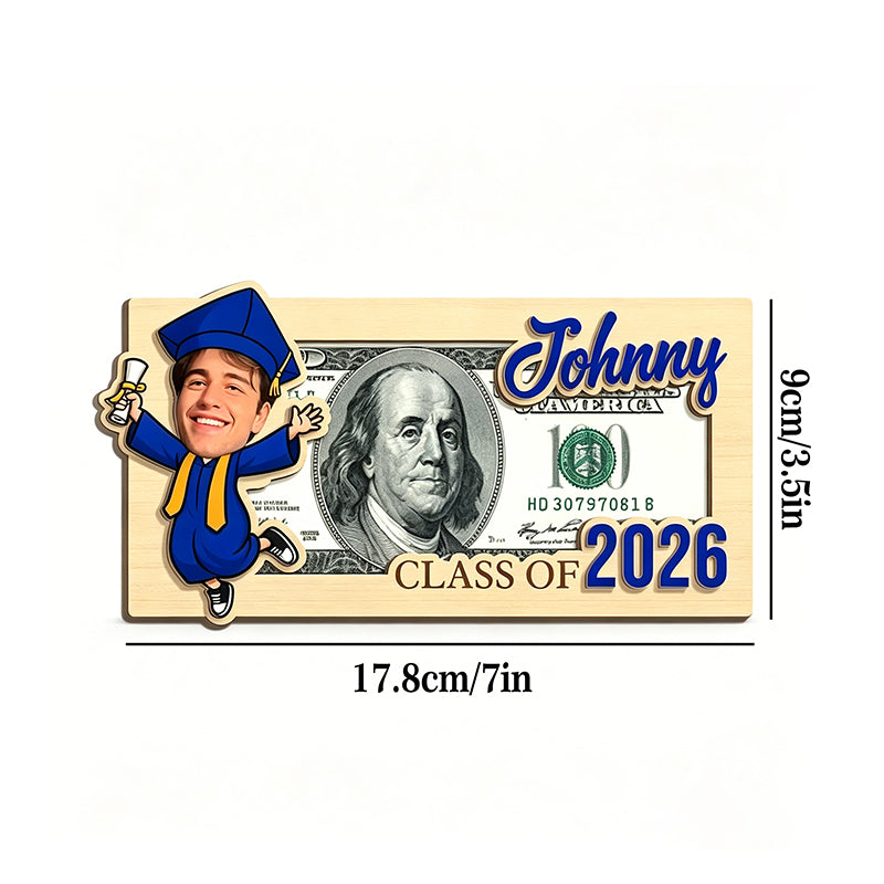 Personalized Photo Graduation Money Gift Set