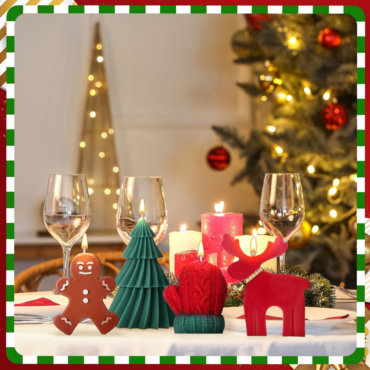 Christmas Scented Candles Theme Set