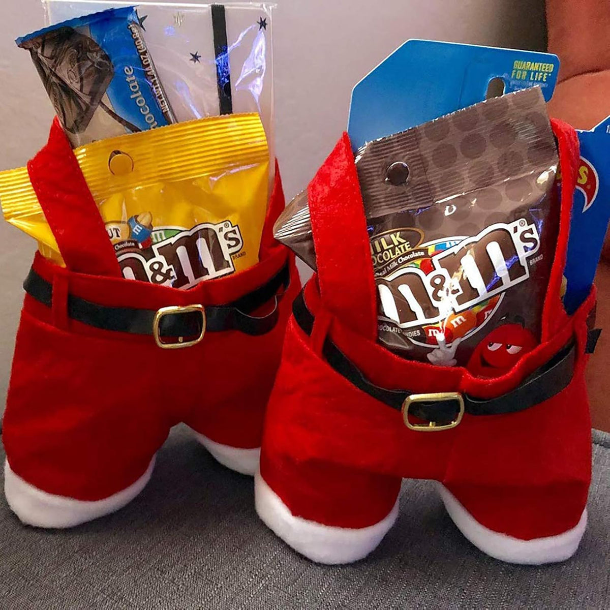 6PCS Santa Pants Christmas Gift and Treat Bags