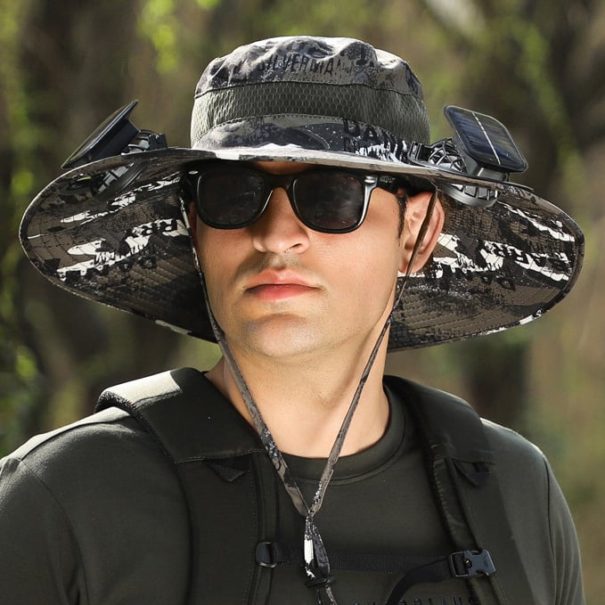 🎁Best father‘s Day Gifts❤2026 New Ultralight Solar Fan Sun Hat 🌞– Lighter Than a Baseball!⚾(Only 11oz)
