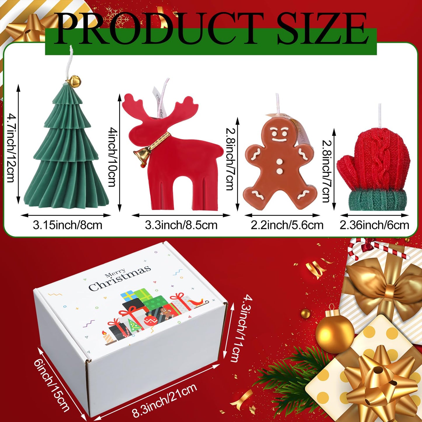 Christmas Scented Candles Theme Set