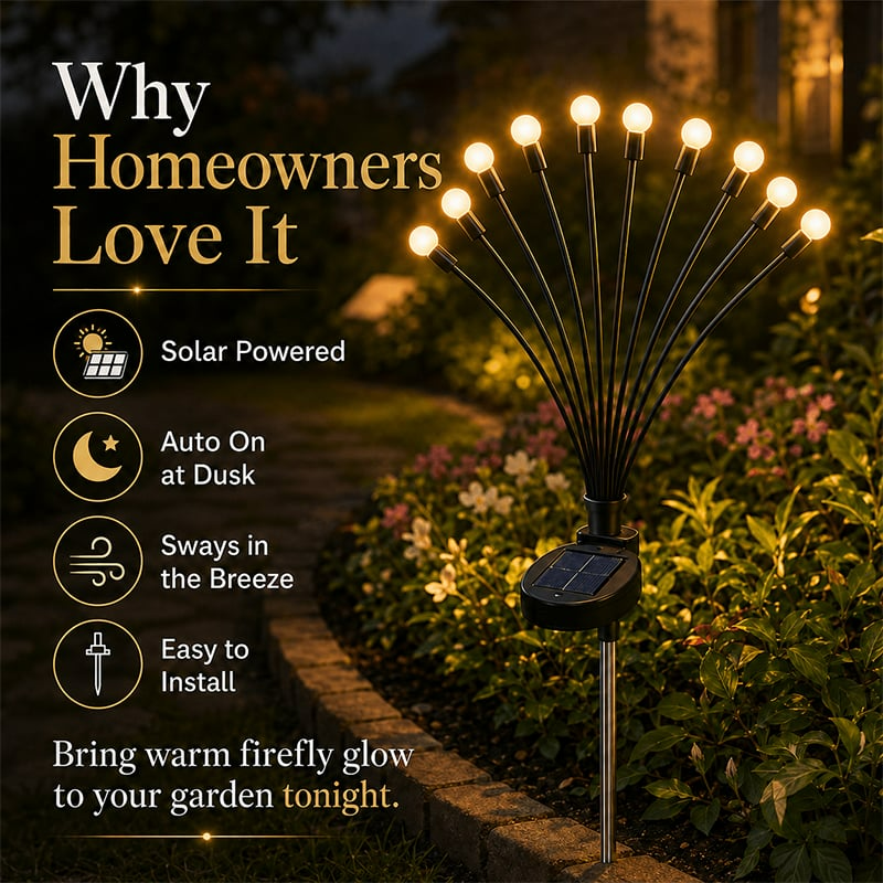 💥BUY 1 GET 1 FREE (2 PCS)🔥 Solar Firefly Garden Stake Lights