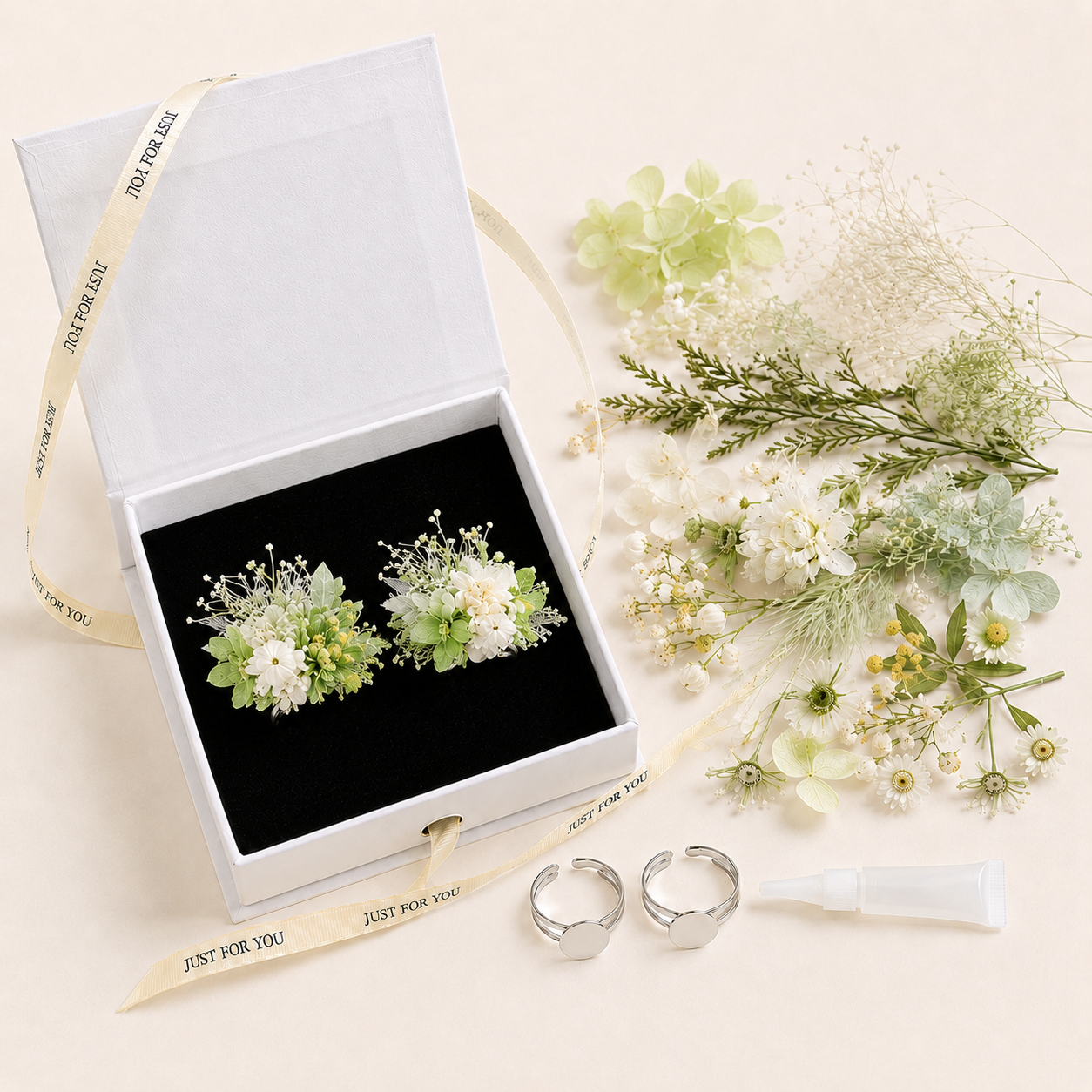 Forest Romantic Dried Flower Ring DIY Kit
