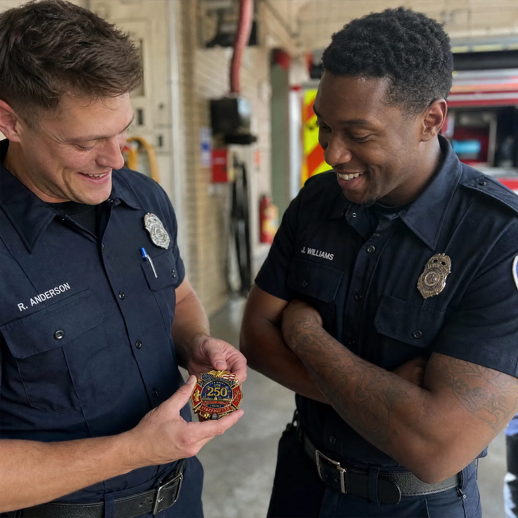 250th Anniversary Firefighter Badge