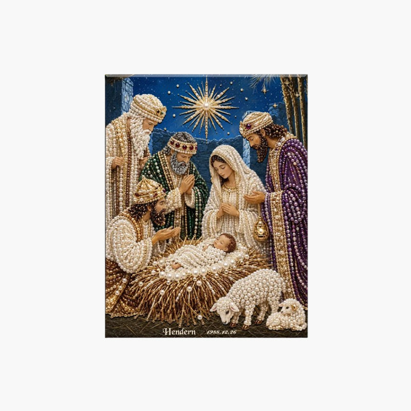 Nativity Scene Diamond Painting Kit | Jesus Christ Christmas Faith Art Decor