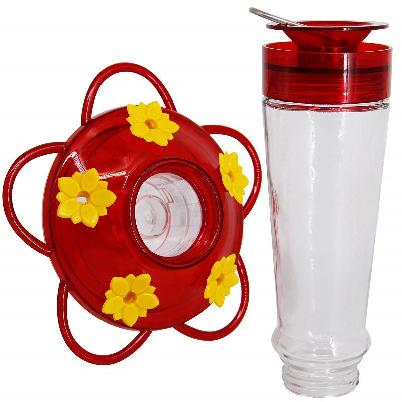 Top Selling🔥Hummingbird Feeder With Built-in Bee Guards And Ant Moat
