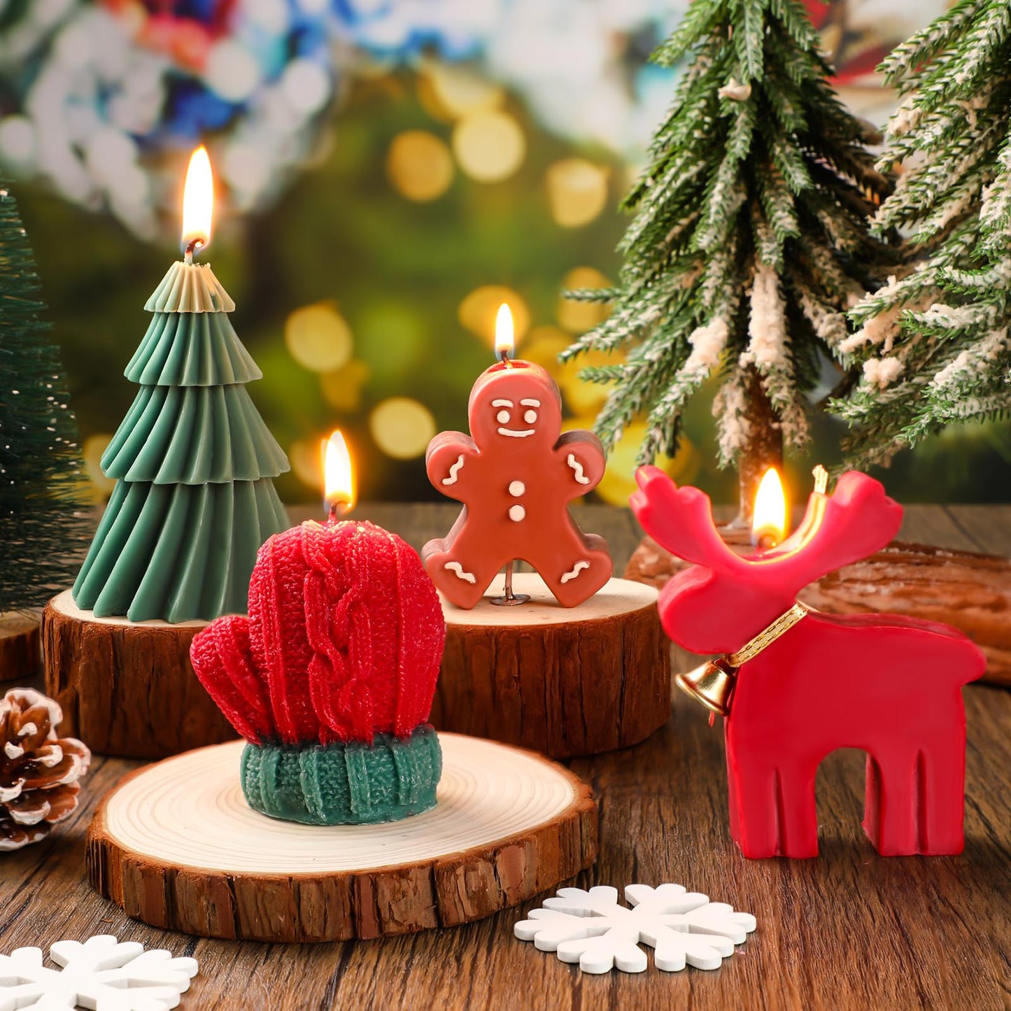 Christmas Scented Candles Theme Set