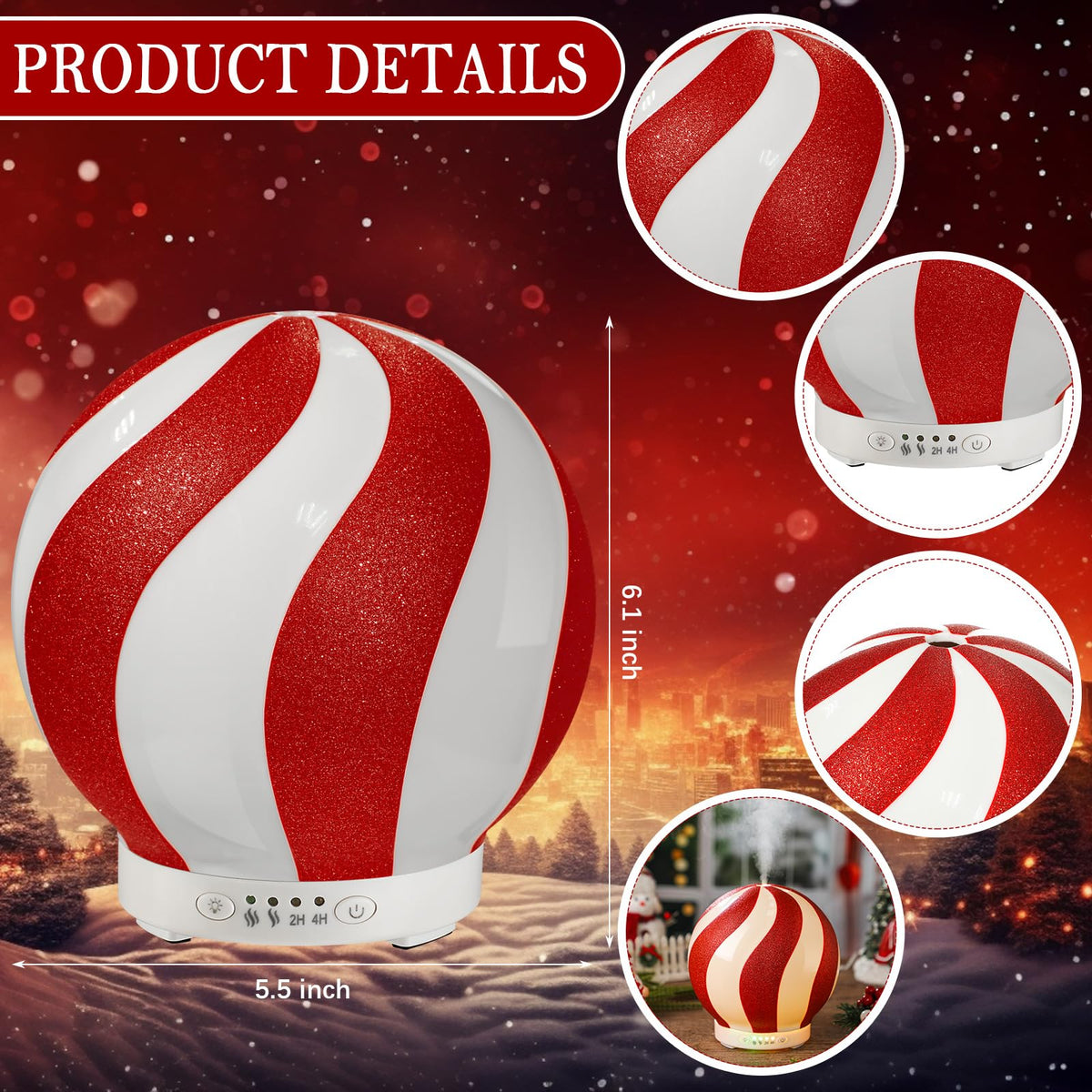 Christmas Gift Essential Oil Diffuser & Aromatherapy Humidifier