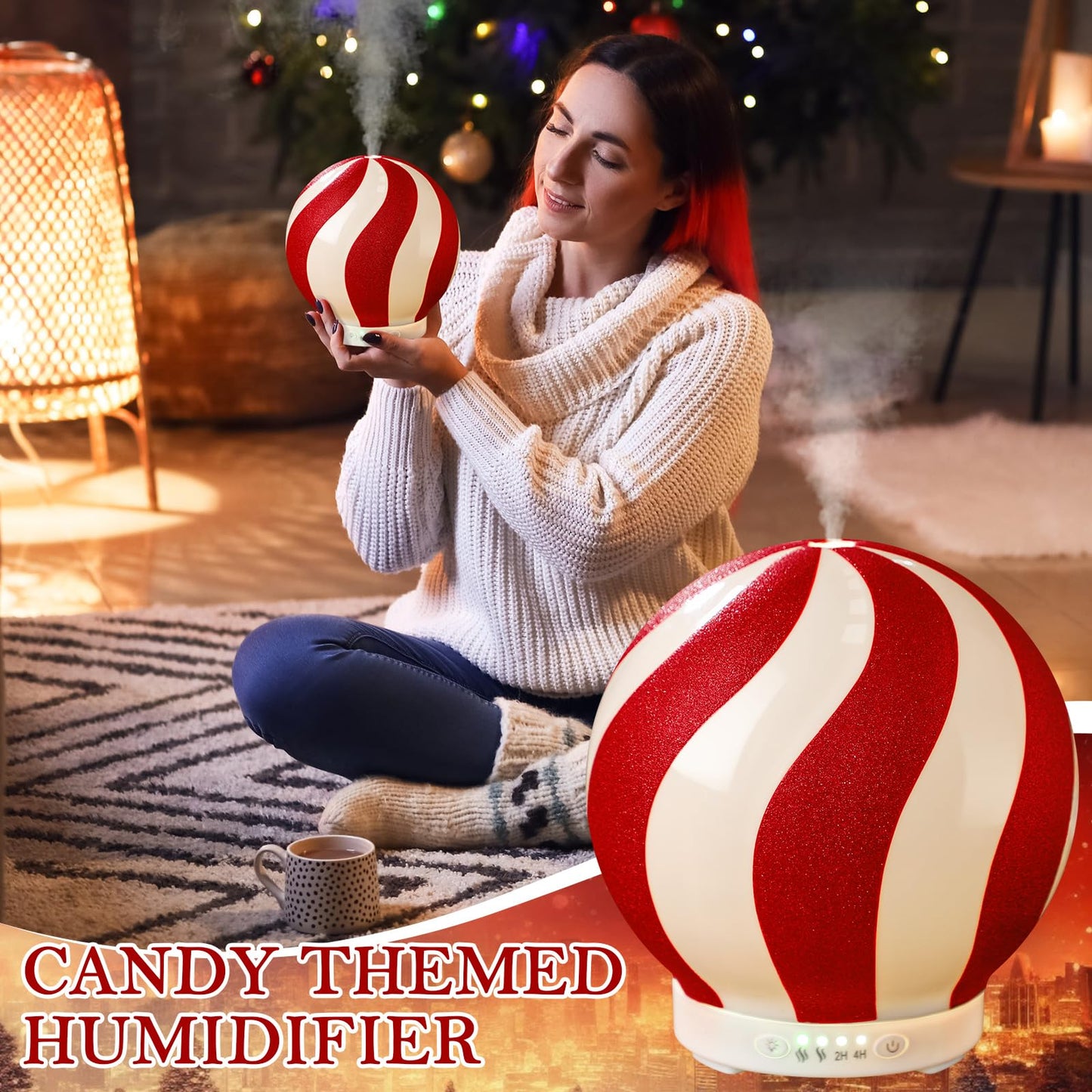 Christmas Gift Essential Oil Diffuser & Aromatherapy Humidifier