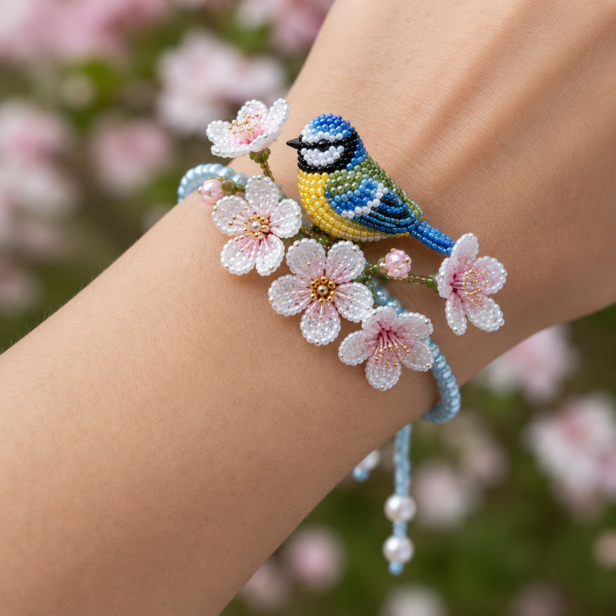 DIY Beaded Nature Bracelet Kit Bird, Fox & Butterfly Bracelet Making Kit