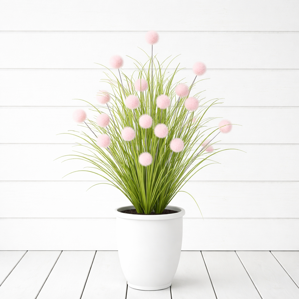 35.4 inches Artificial Multicolor Rain Lily Grass
