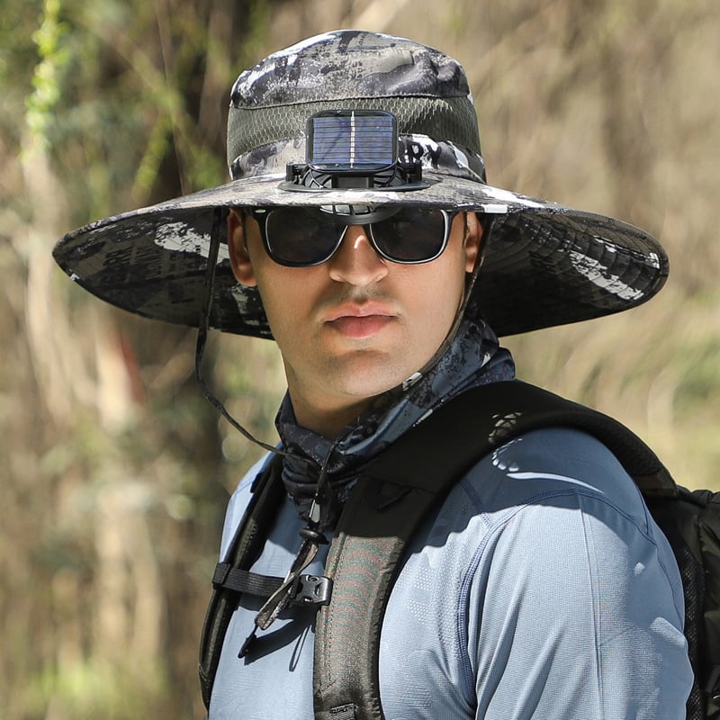🎁Best father‘s Day Gifts❤2026 New Ultralight Solar Fan Sun Hat 🌞– Lighter Than a Baseball!⚾(Only 11oz)