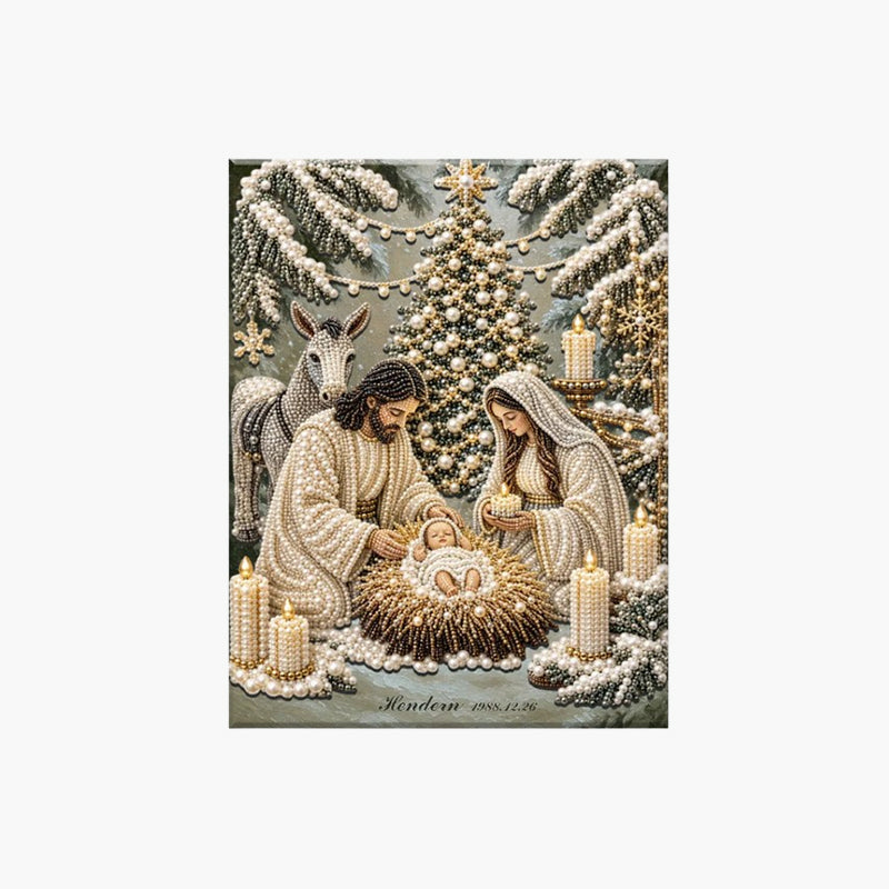 Nativity Scene Diamond Painting Kit | Jesus Christ Christmas Faith Art Decor
