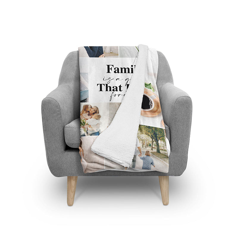Personalized Gift for Mom Flannel Blanket