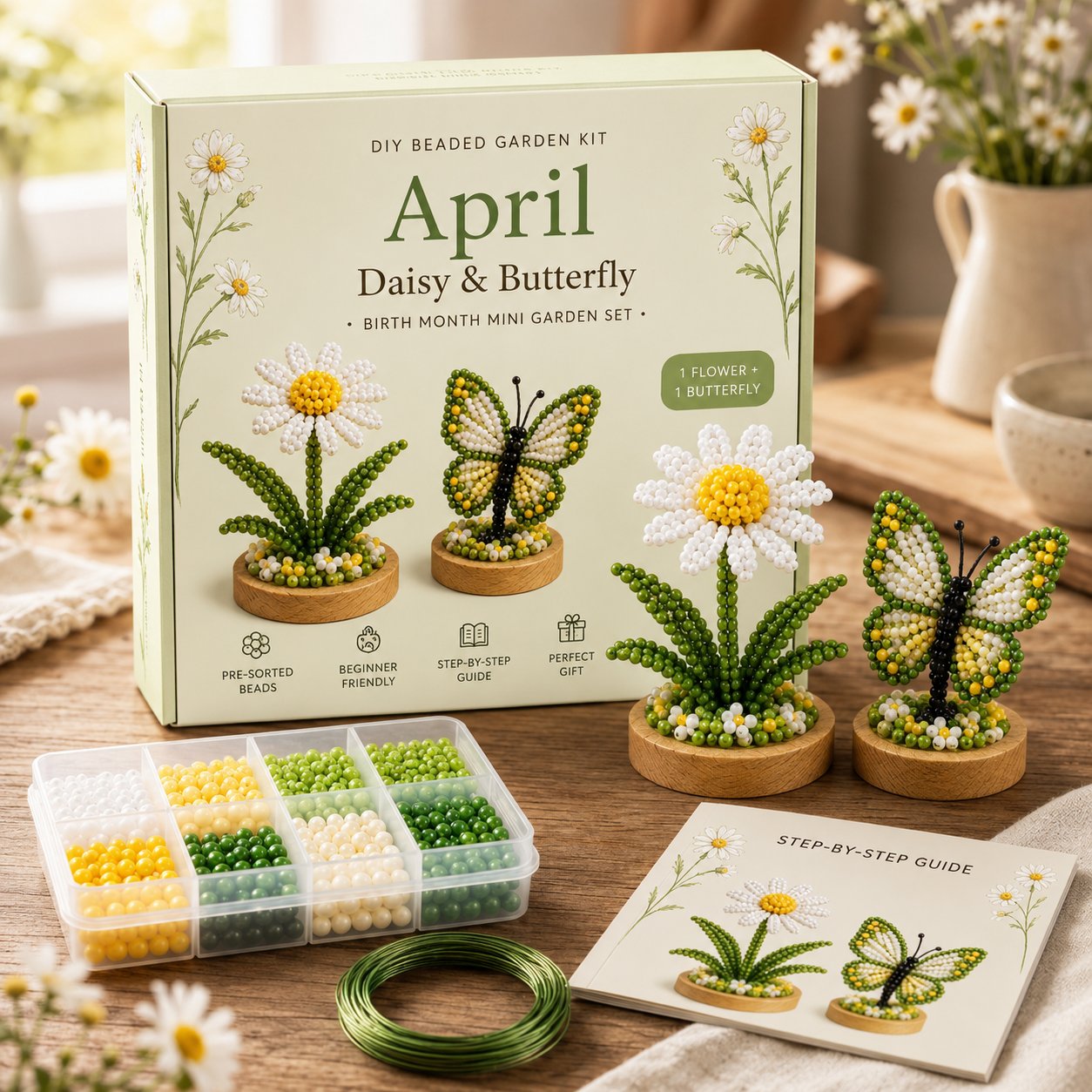 Birth Month DIY Beaded Garden Keepsake Kit