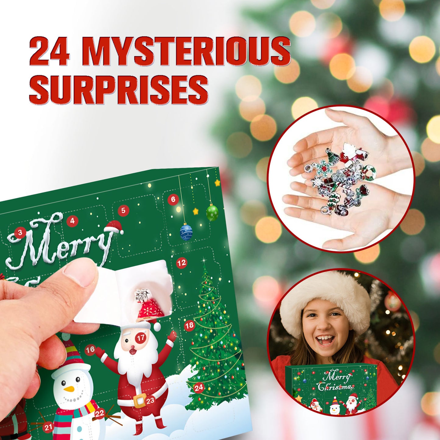 💥Buy 2 Free Shipping💥DIY Christmas Advent Calendar Bracelets Set 🎁