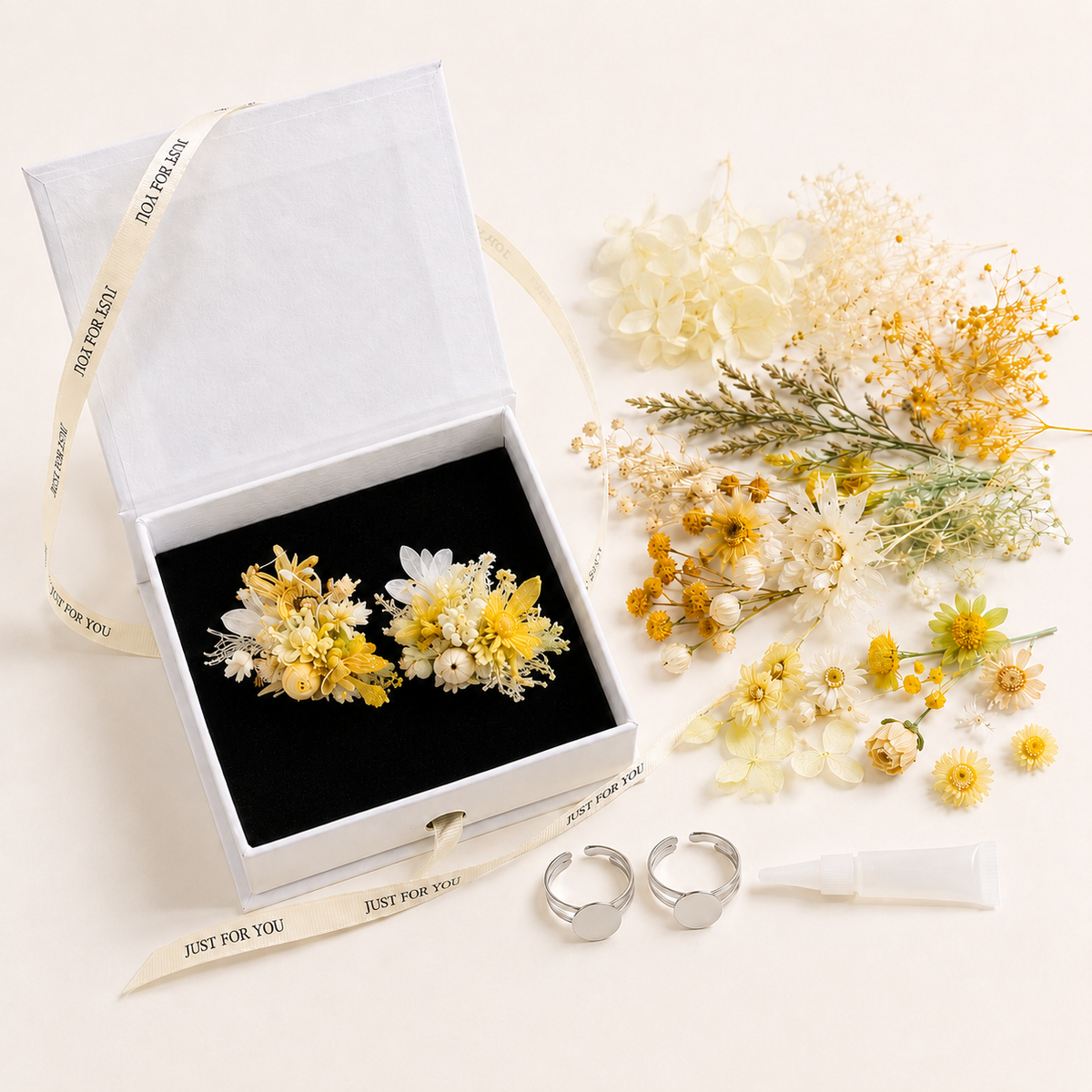 Forest Romantic Dried Flower Ring DIY Kit
