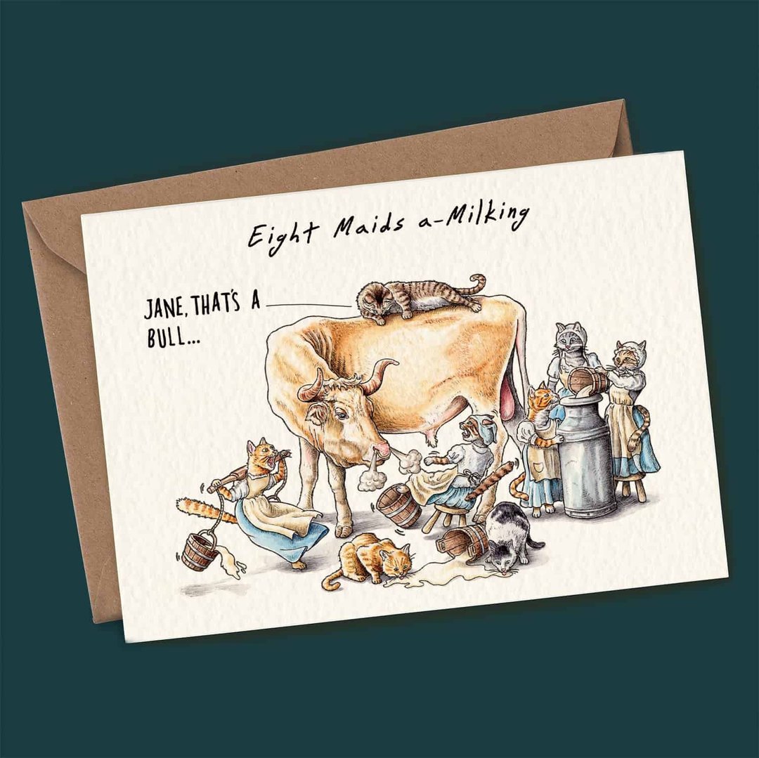 🎄Hot Sale🔥-Funny Christmas Advent Card Set