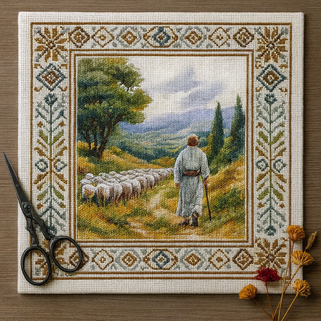 Nativity Scene Cross-Stitch Kit