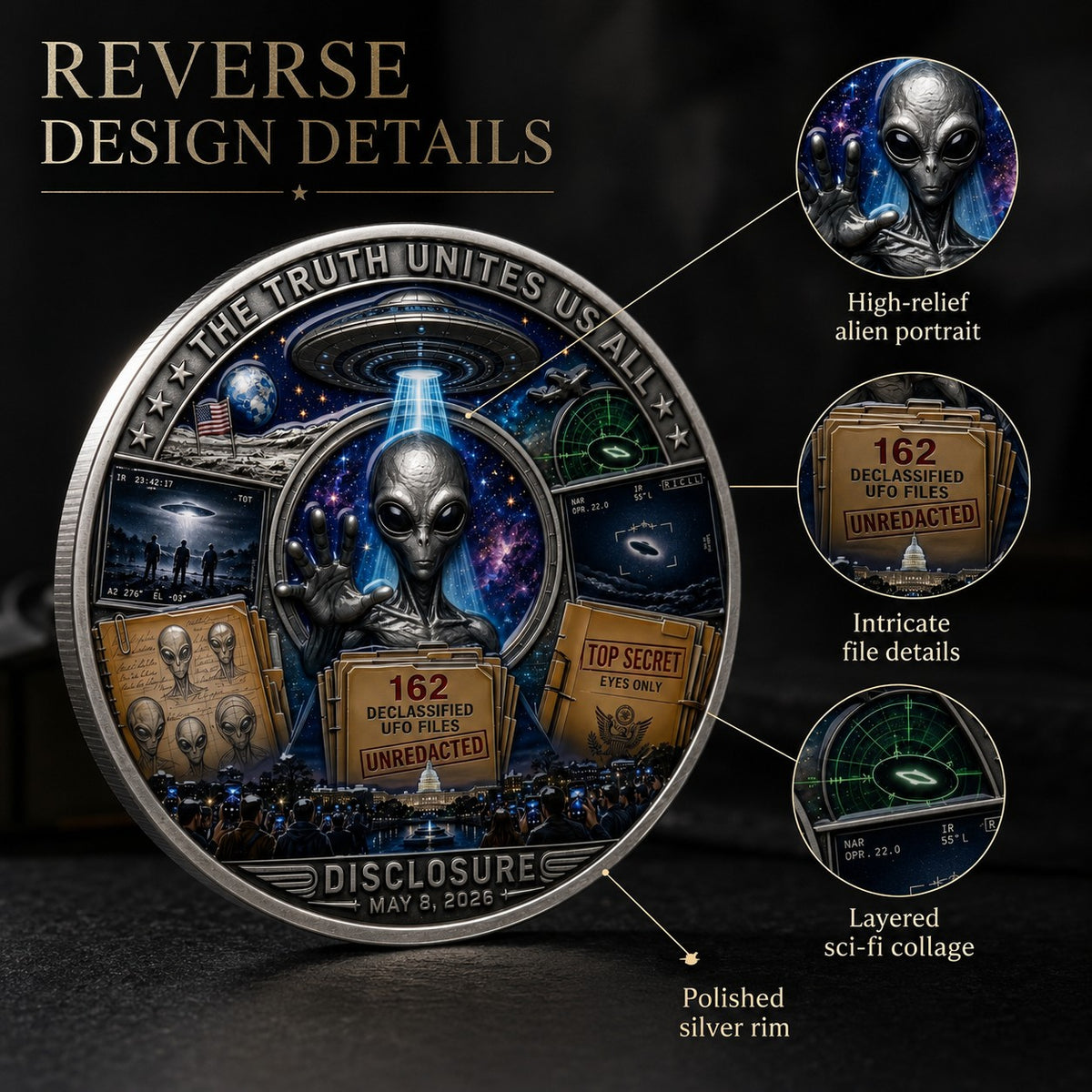 UFO Disclosure Collector Coin