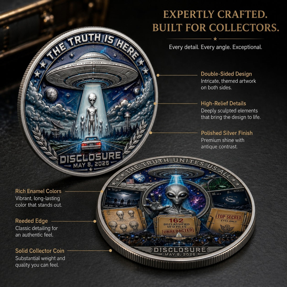 UFO Disclosure Collector Coin