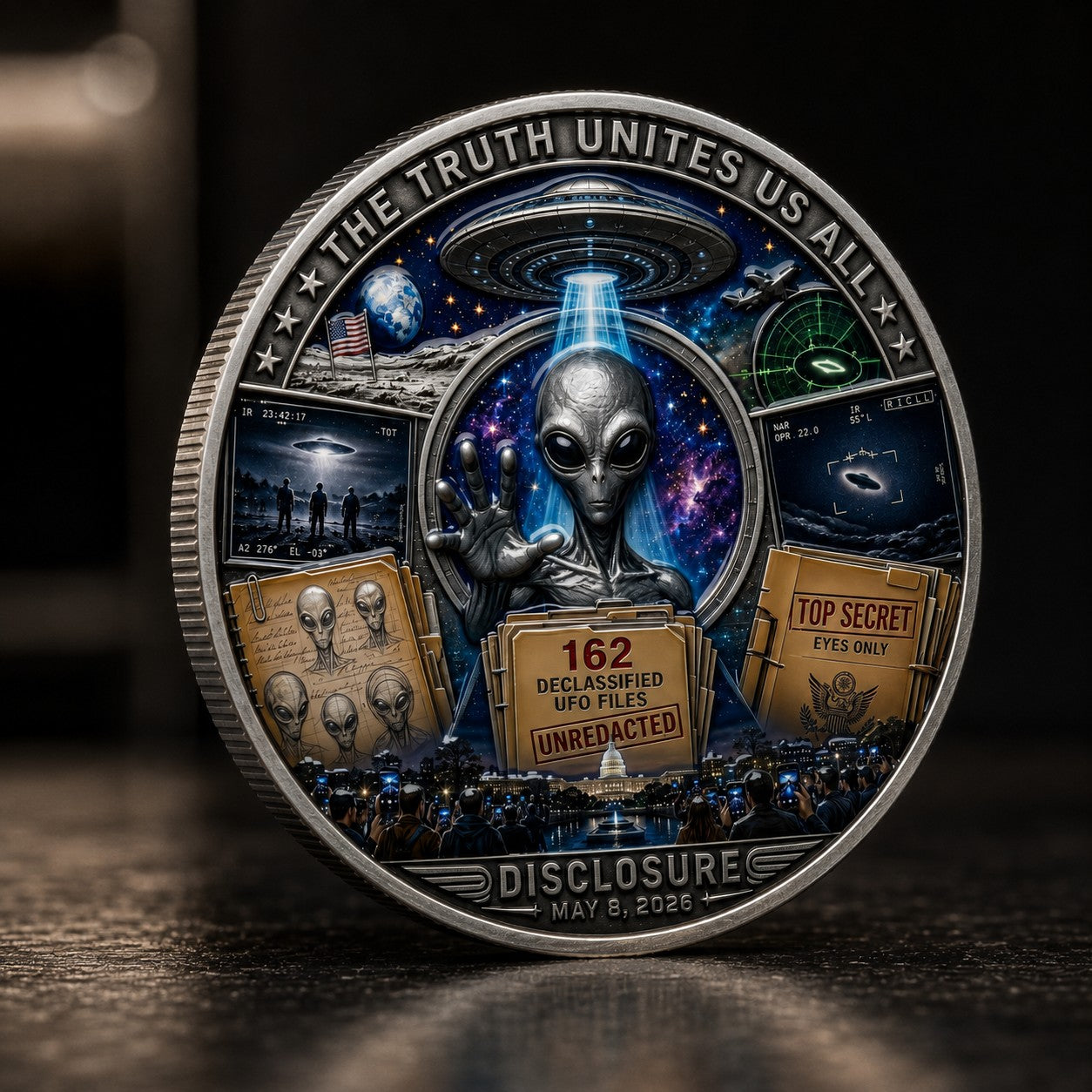 UFO Disclosure Collector Coin