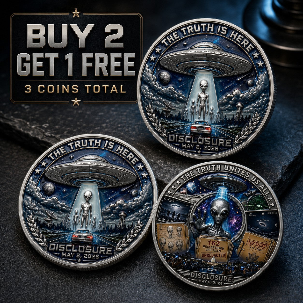UFO Disclosure Collector Coin