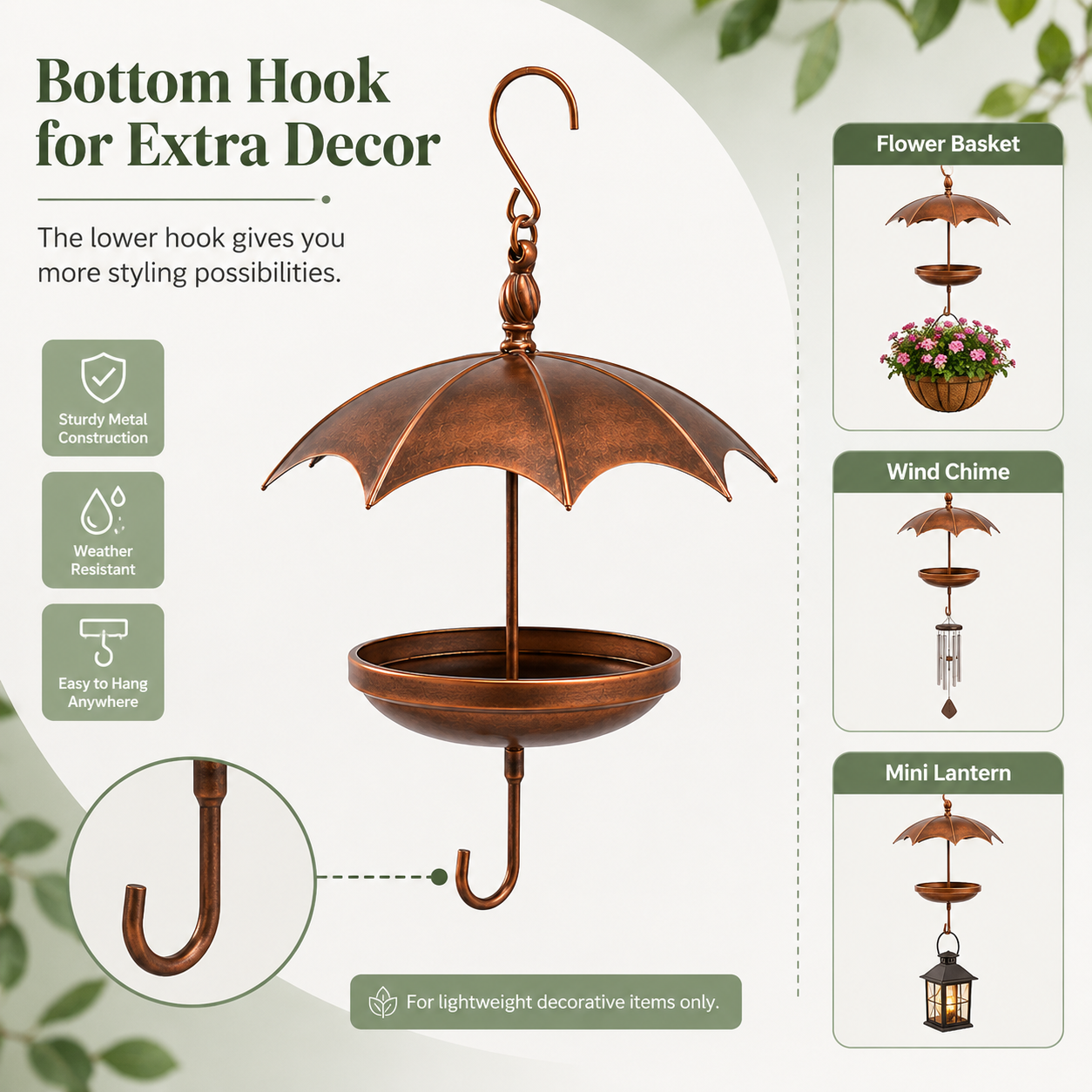 Umbrella-Shaped Hanging Bird Feeder