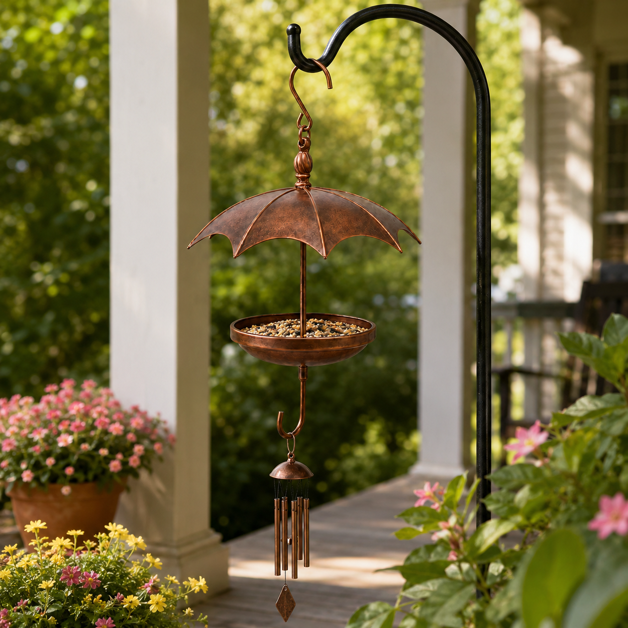 Umbrella-Shaped Hanging Bird Feeder