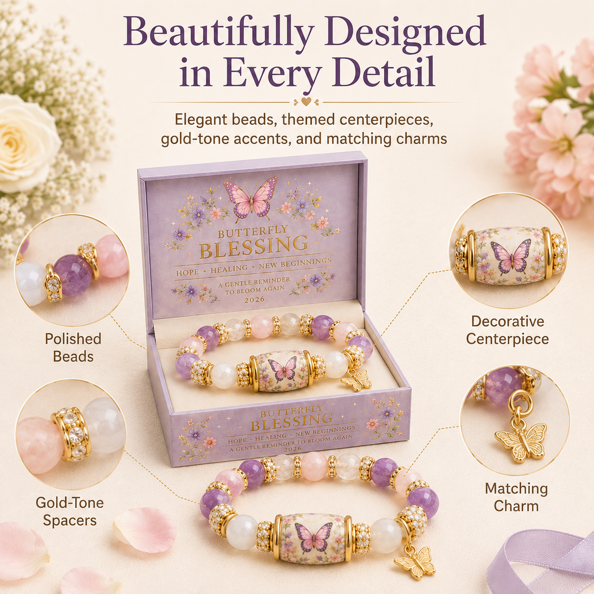 2026 Meaningful Gift Bracelet Collection ✨ Faith • Hope • Healing • Love • Remembrance • Protection • Peace • Joy