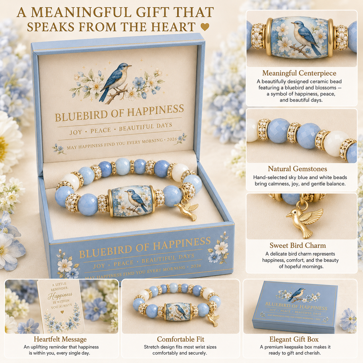 2026 Meaningful Gift Bracelet Collection ✨ Faith • Hope • Healing • Love • Remembrance • Protection • Peace • Joy