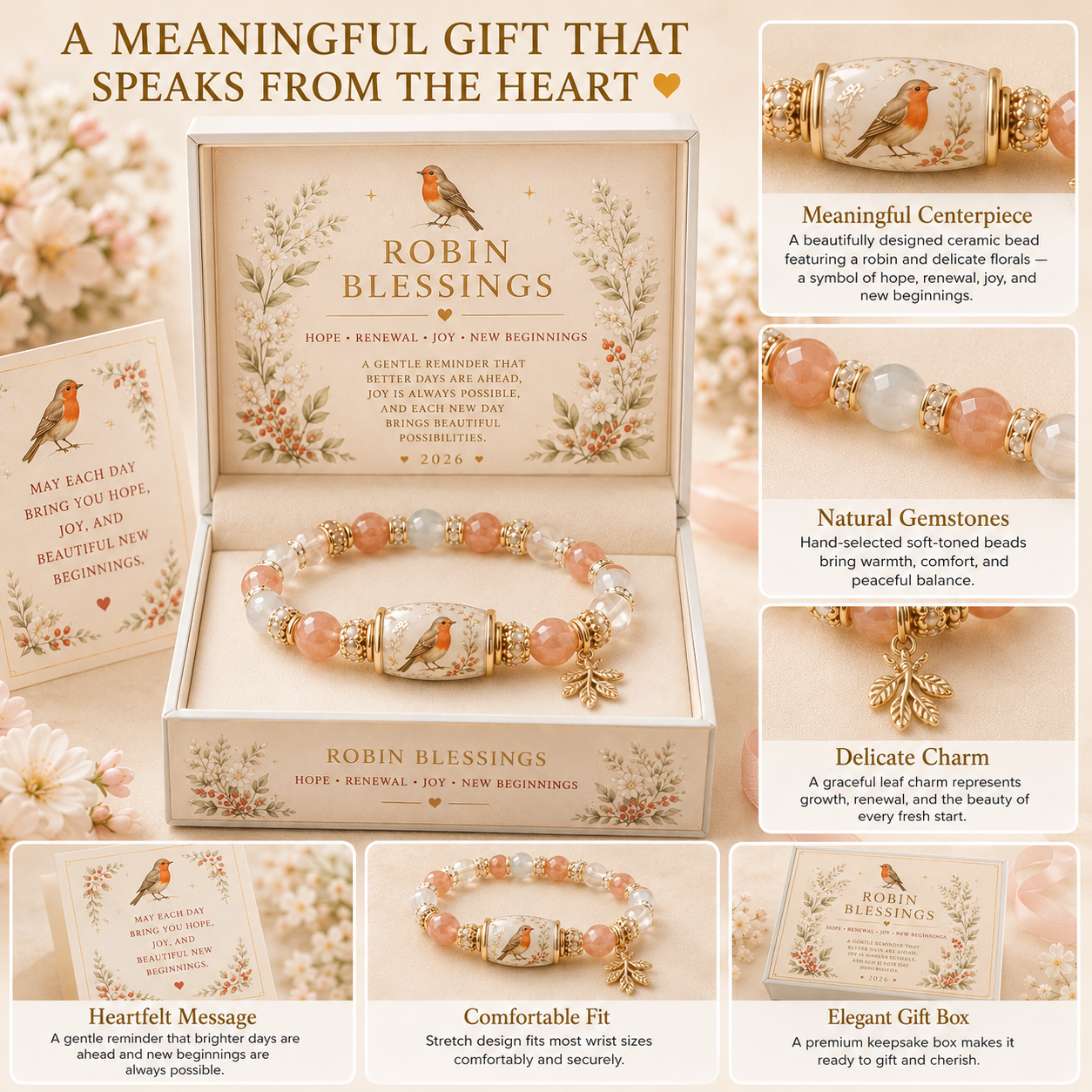 2026 Meaningful Gift Bracelet Collection ✨ Faith • Hope • Healing • Love • Remembrance • Protection • Peace • Joy