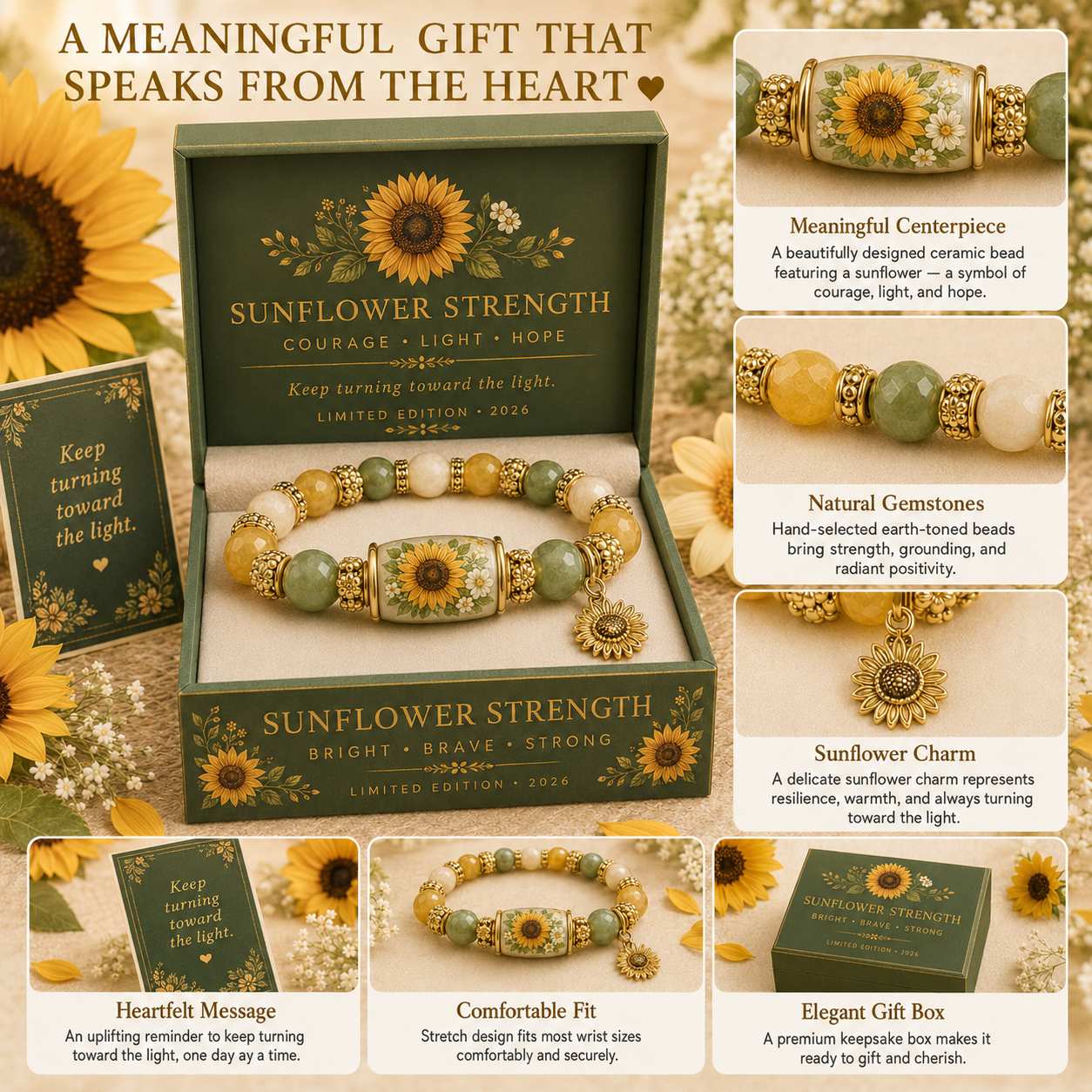 2026 Meaningful Gift Bracelet Collection ✨ Faith • Hope • Healing • Love • Remembrance • Protection • Peace • Joy