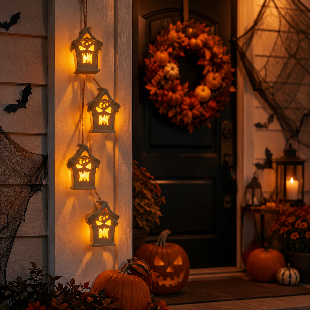Halloween Ghost Lantern Light