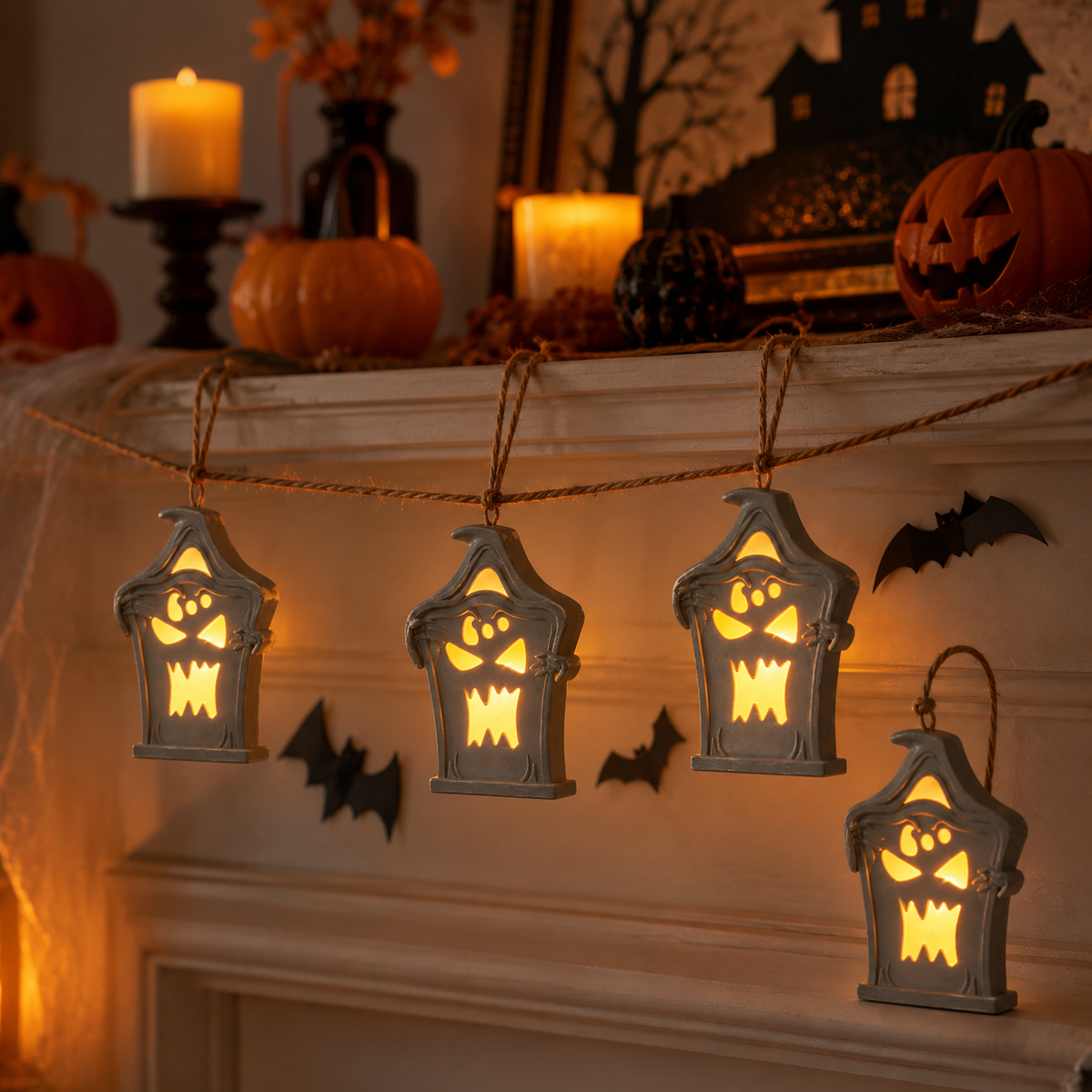 Halloween Ghost Lantern Light