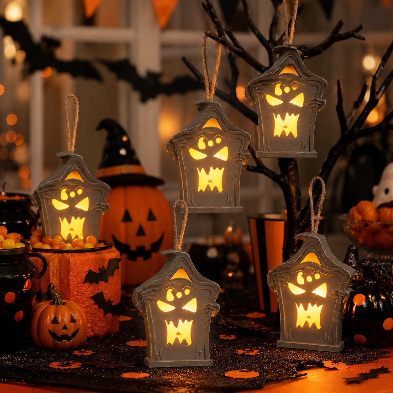 Halloween Ghost Lantern Light