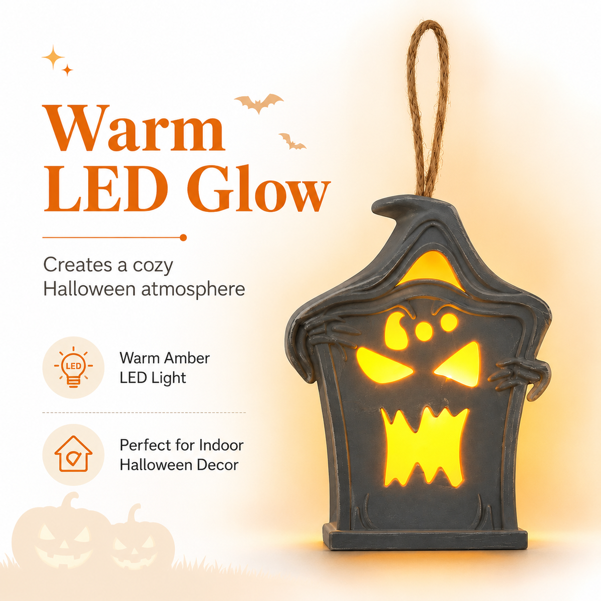 Halloween Ghost Lantern Light