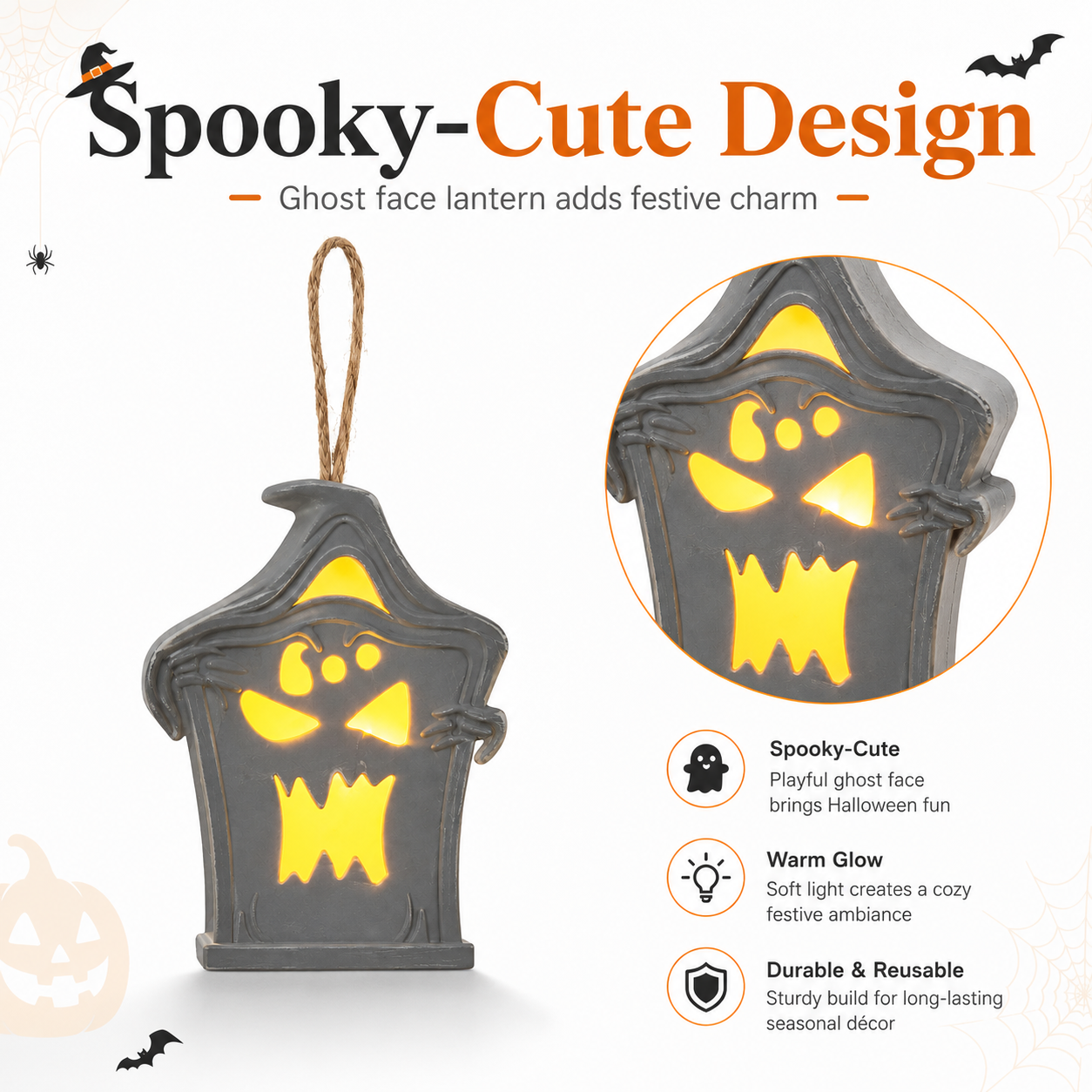 Halloween Ghost Lantern Light