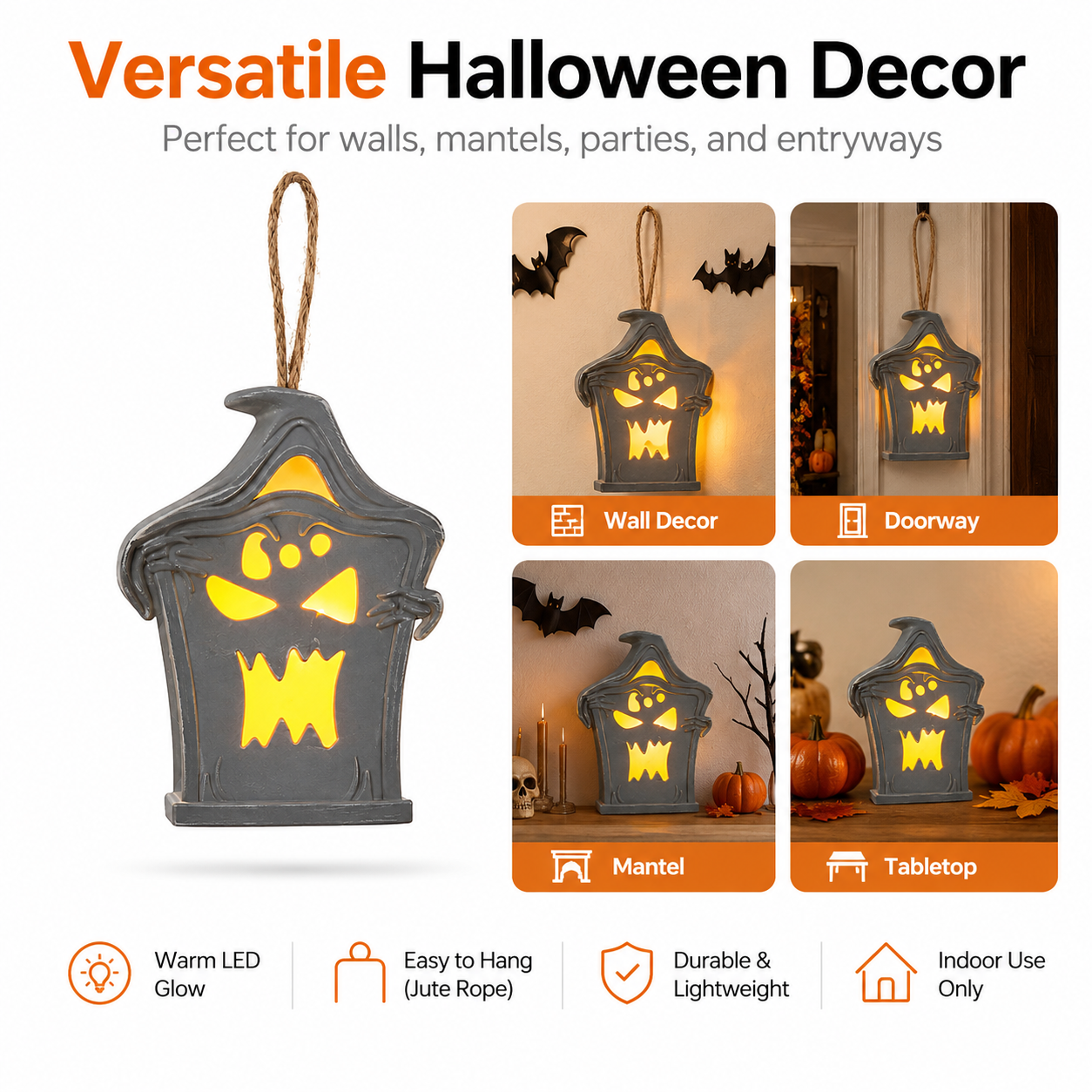 Halloween Ghost Lantern Light