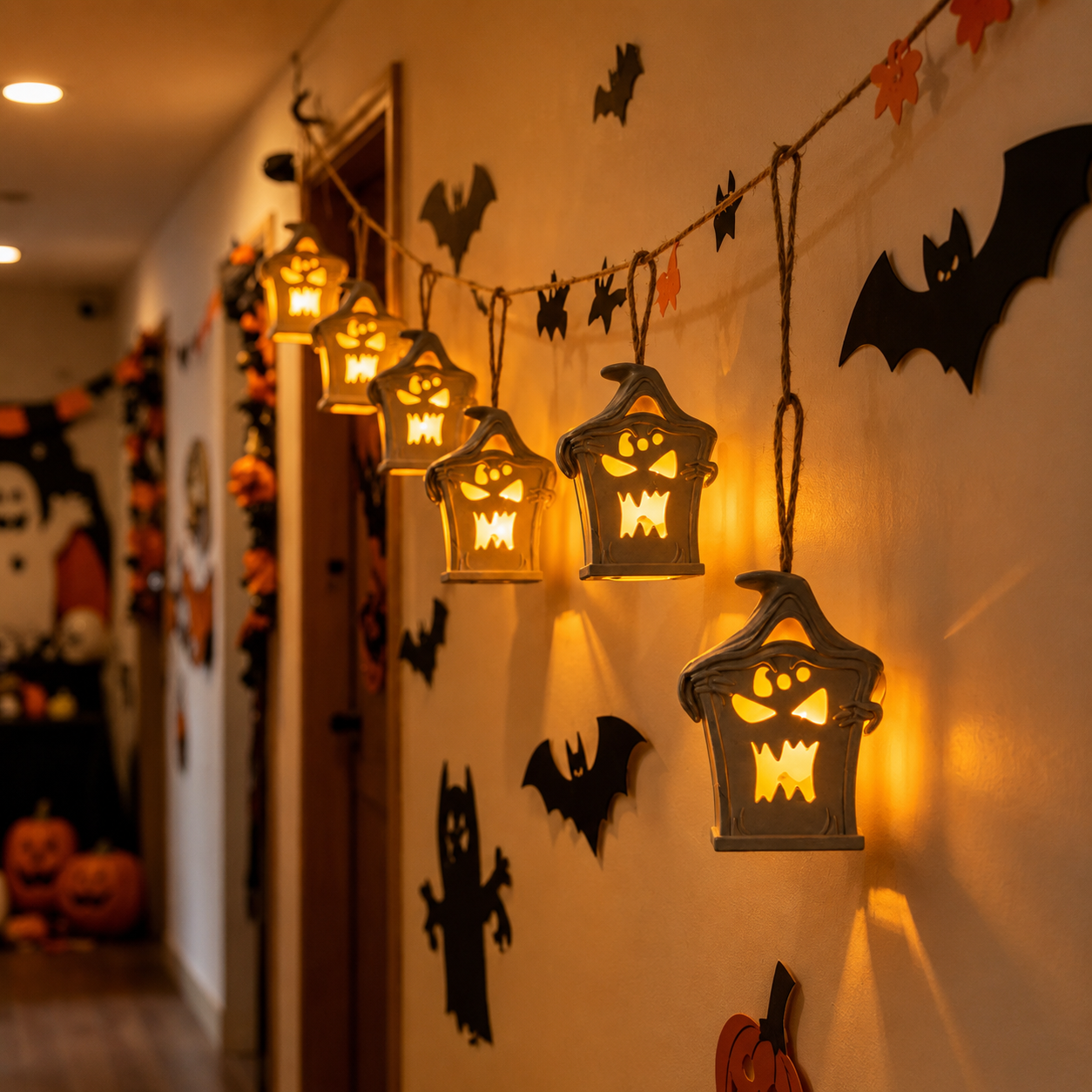 Halloween Ghost Lantern Light