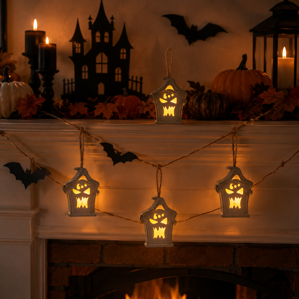 Halloween Ghost Lantern Light