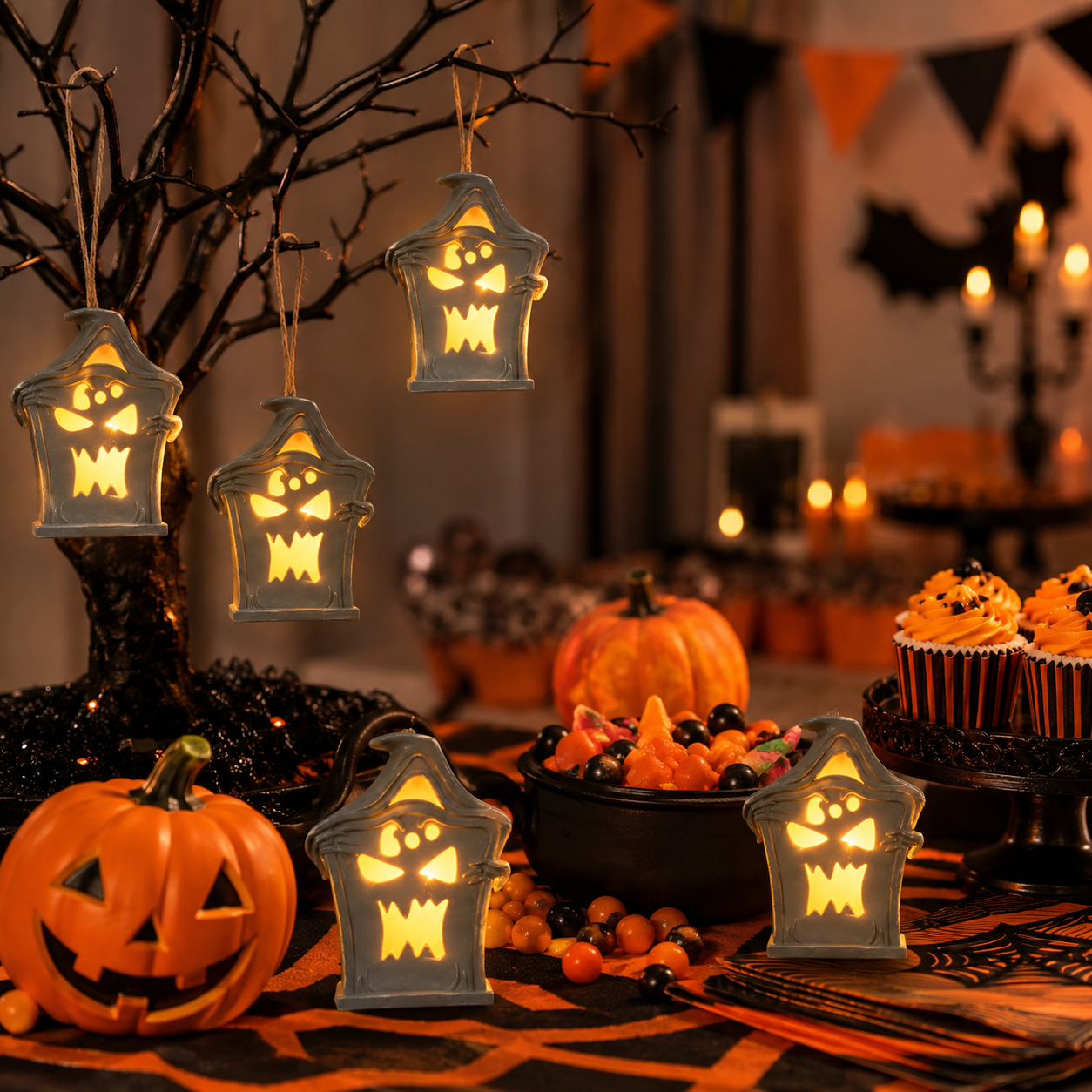 Halloween Ghost Lantern Light