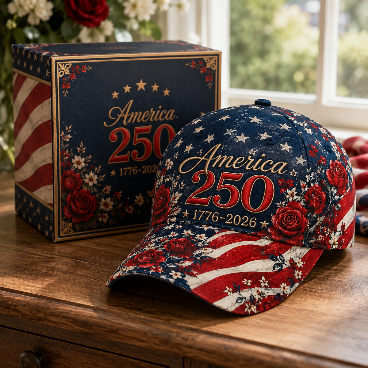 America 250 Floral Heritage Cap